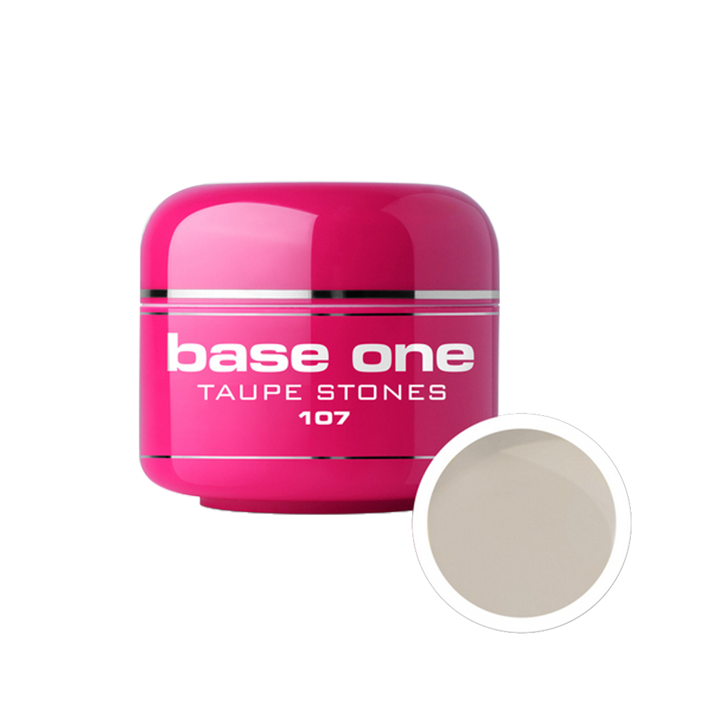 Gel UV color Base One, 5 g, taupe stones 107