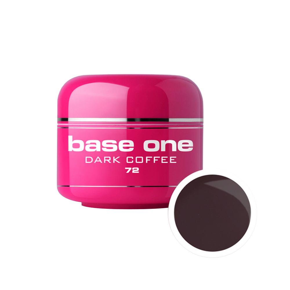 Gel UV color Base One, dark coffee 72, 5 g