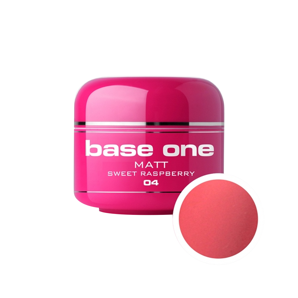 Gel UV color Base One, Matt, sweet raspberry 04, 5 g