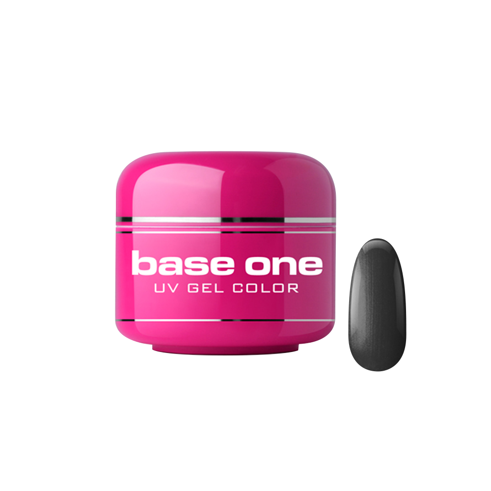Gel UV color Base One, Metallic, black velvet 50, 5 g