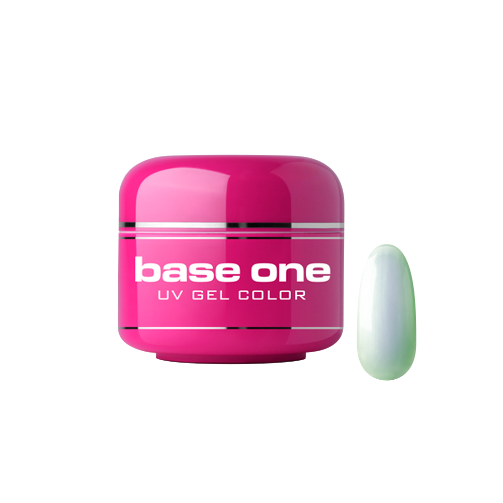 Gel UV color Base One, Metallic, fresh jade 19, 5 g