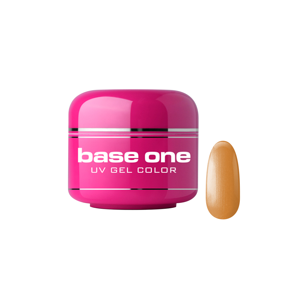 Gel UV color Base One, Metallic, orange juice 28, 5 g