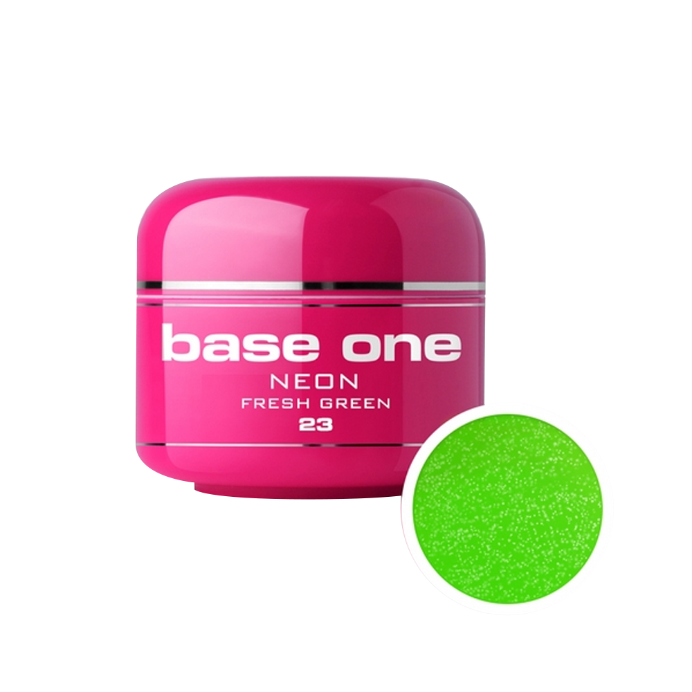 Gel UV color Base One, Neon, fresh green 23, 5g