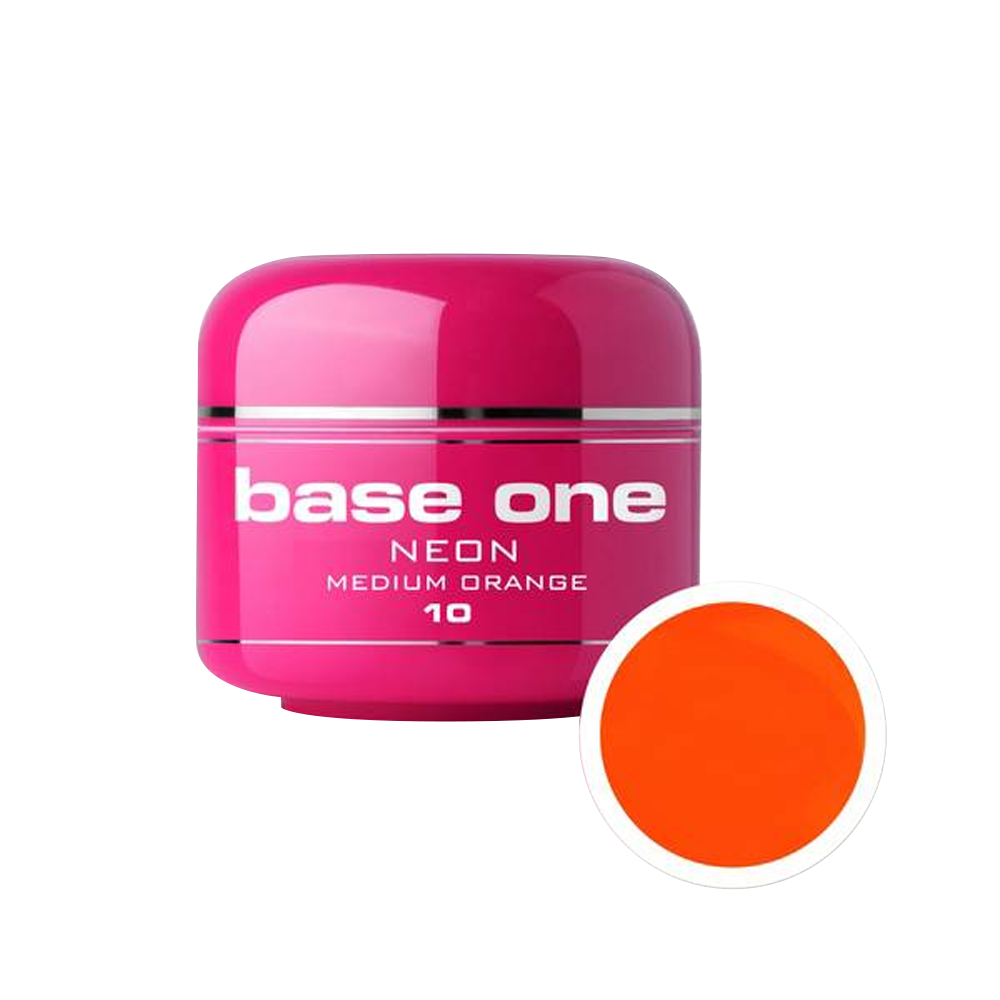 Gel UV color Base One, Neon, medium orange 10, 5 g