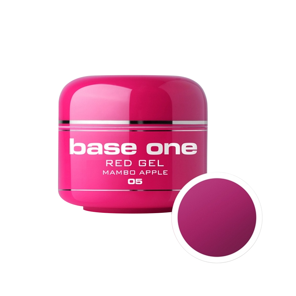Gel UV color Base One, Red, mambo apple 05, 5 g