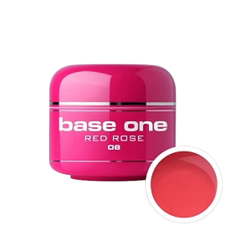 Gel UV color Base One, red rose 08, 5 g