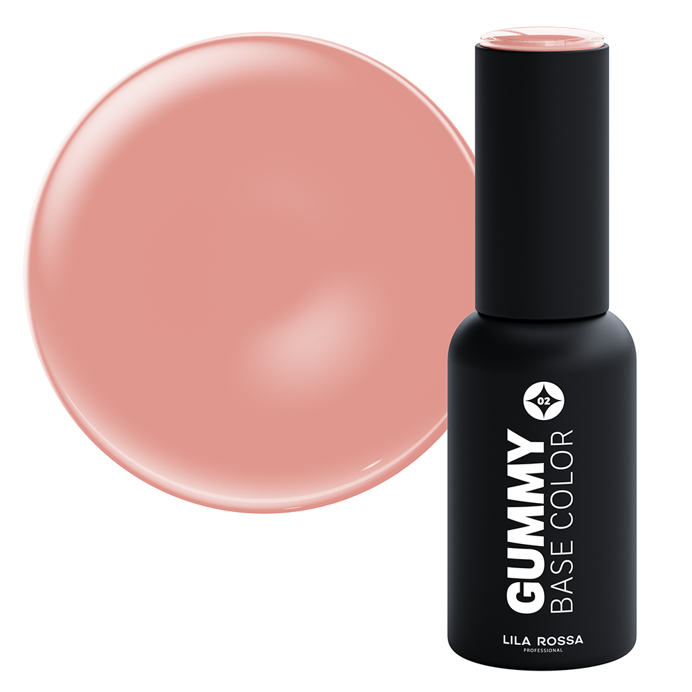 Gummy Base Color, Cover Beige, Lila Rossa, 7 ml