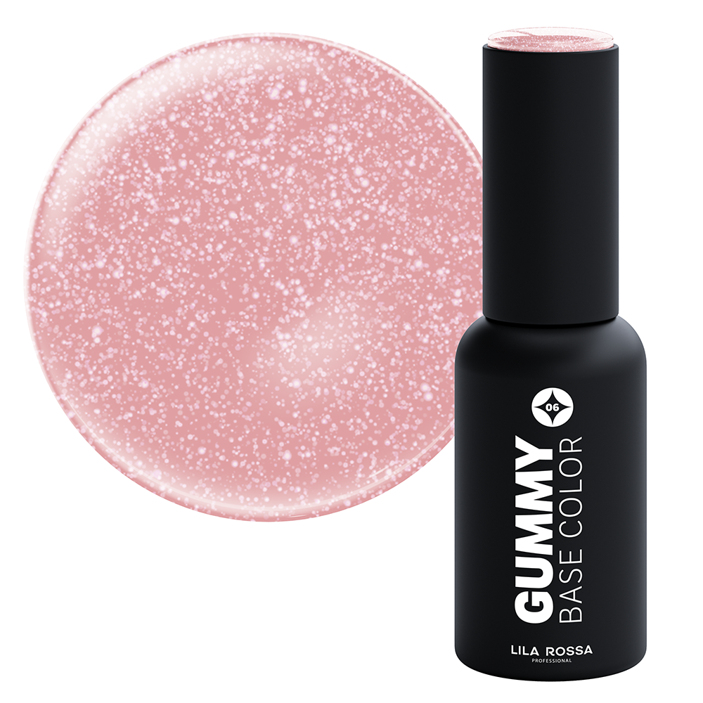 Gummy Base Color, Glassy Pink, Lila Rossa, 7 ml