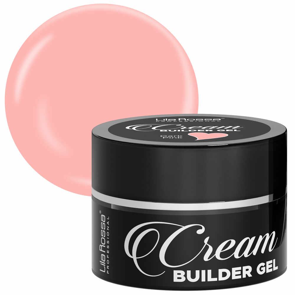 Gel de constructie, Lila Rossa, Cream Builder Gel, Dark Pink, 15 g