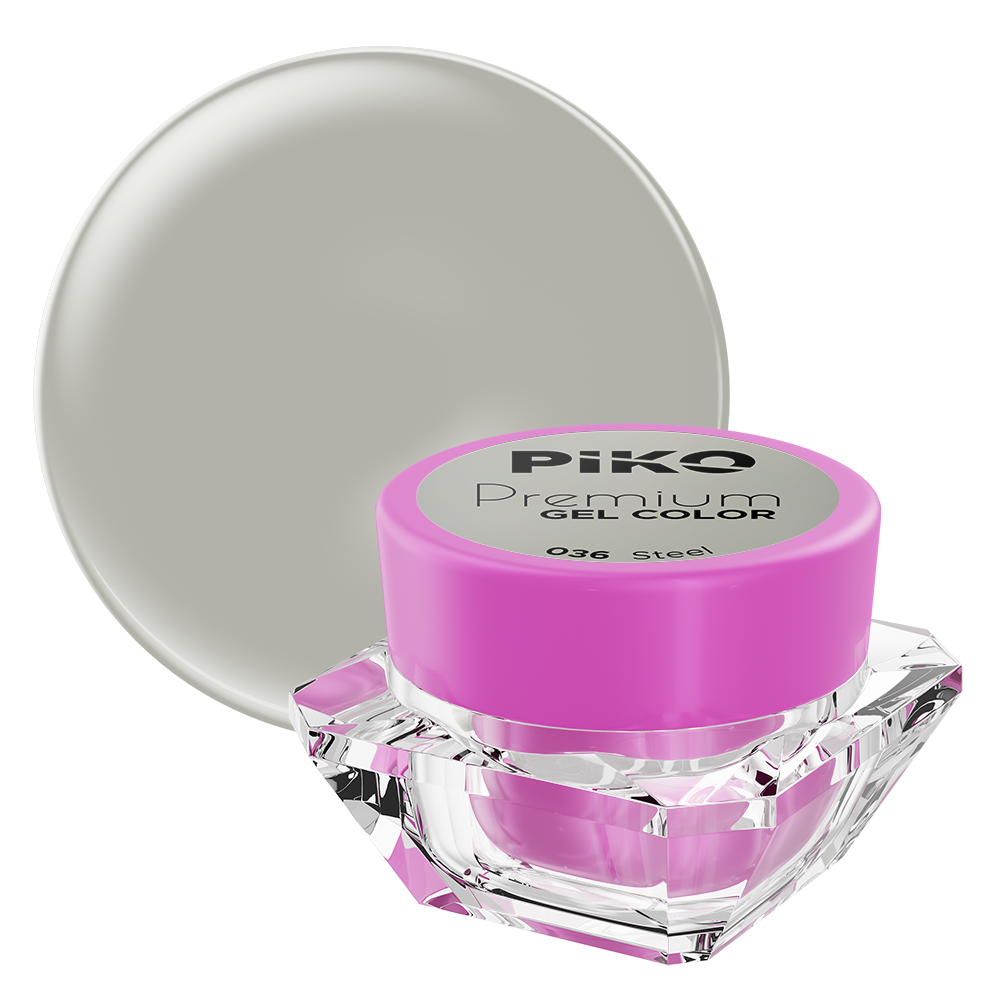 Gel UV color Piko, Premium, 036 Steel, 5 g