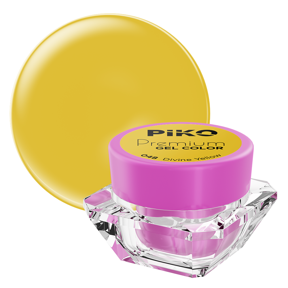 Gel UV color Piko, Premium, 048 Divine Yellow, 5 g