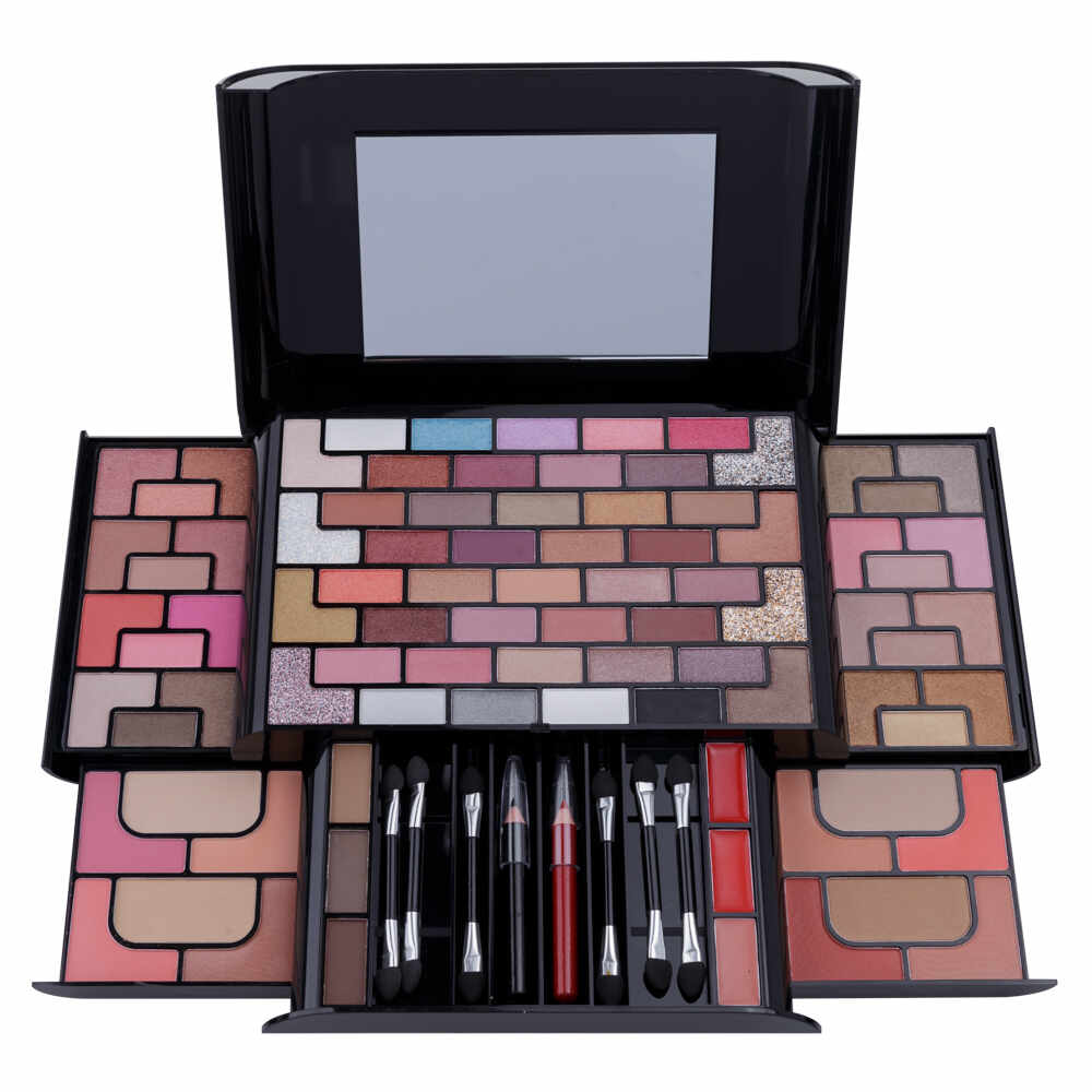 Paleta makeup profesionala Miss Rose, makeup kit, 82 culori, 7002-379
