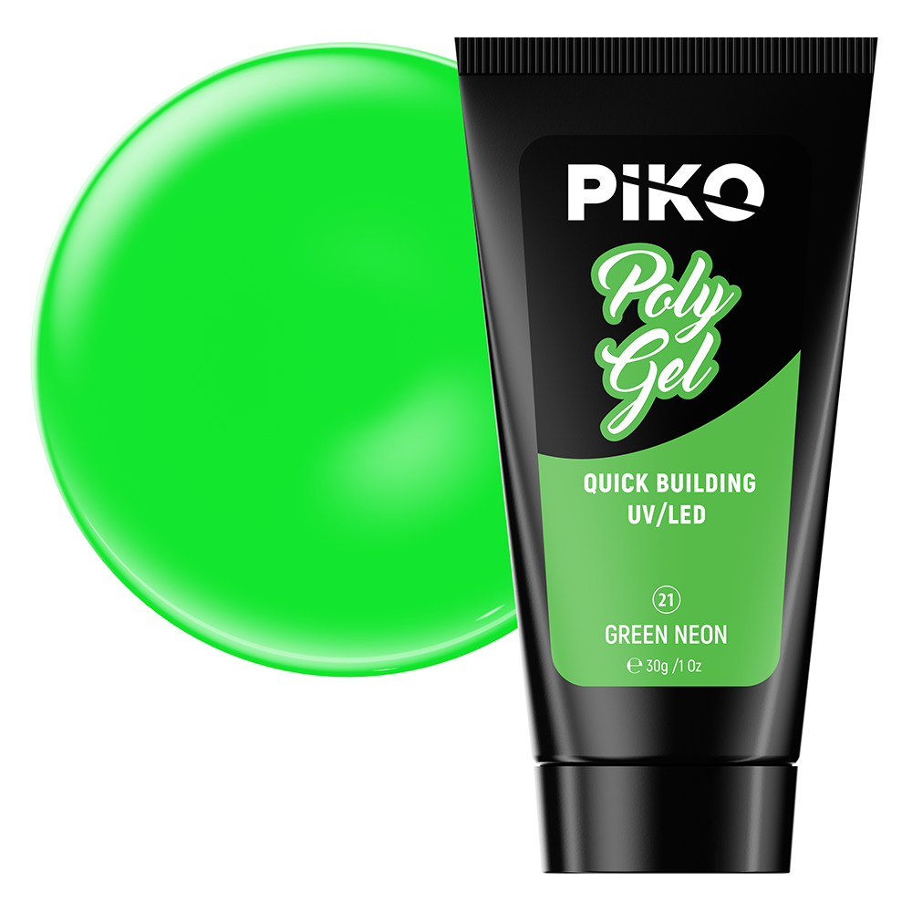 Polygel color, Piko, 30 g, 21 Green Neon