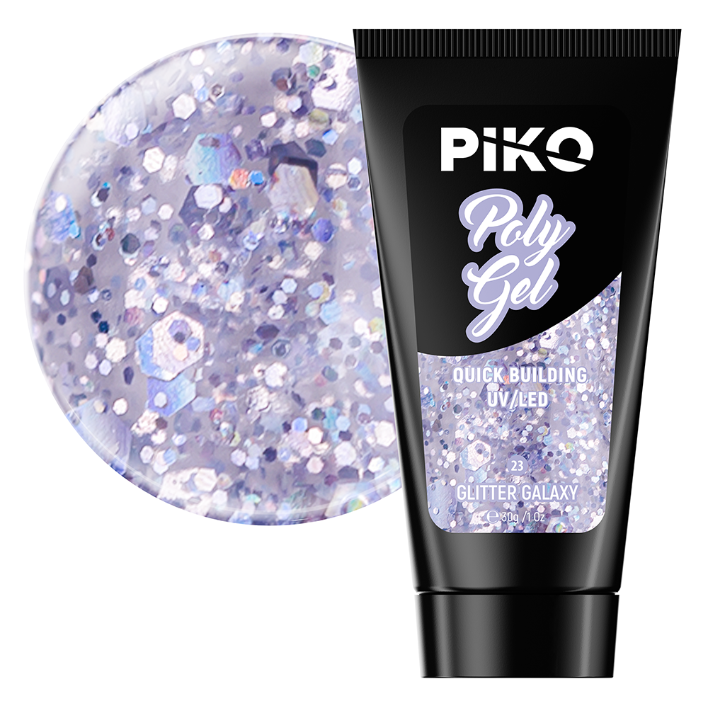 Polygel color, Piko, 30 g, 23 Glitter Galaxy