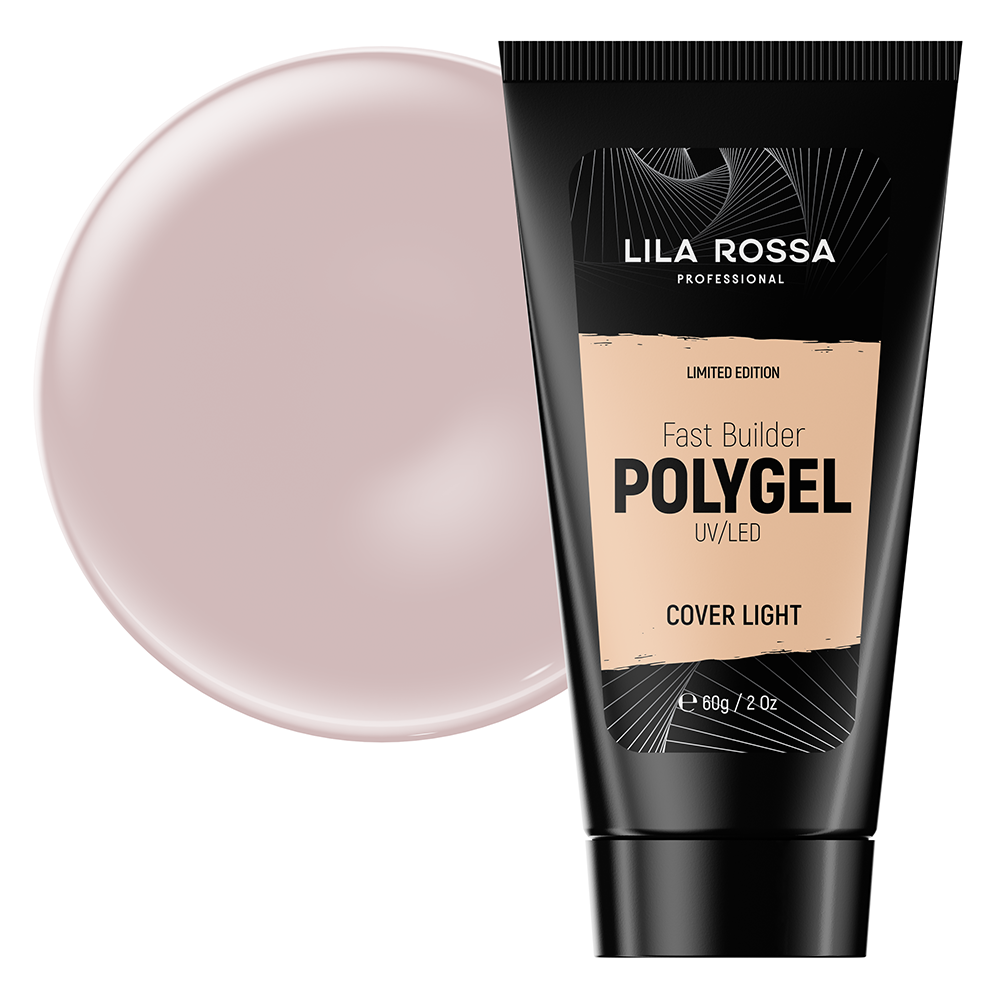 Polygel Lila Rossa Premium, 60 g, Cover Light