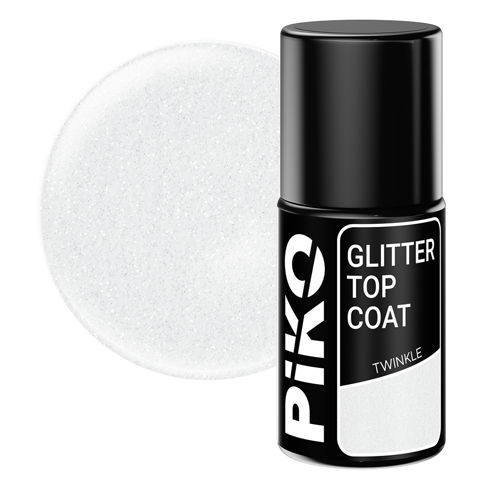 Top coat Piko, Glitter Top, 7 ml, Twinkle
