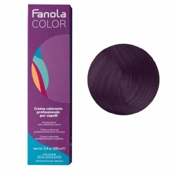 Vopsea Crema Permanenta - Fanola Color Cream, nuanta 5.2 Light Chestnut Violet, 100ml