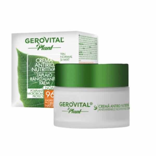 Crema Antirid Nutritiva - Gerovital Plant Microbiom Protect, 50ml