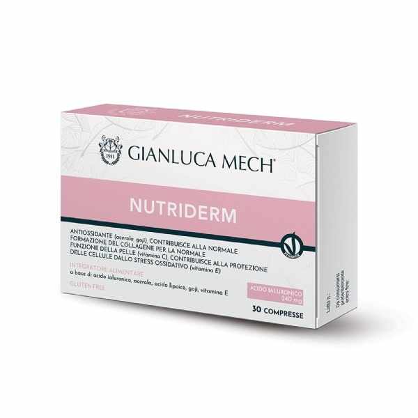 Supliment alimentar pe baza de acid hialuronic Gianluca Mech Nutriderm 28.5gr