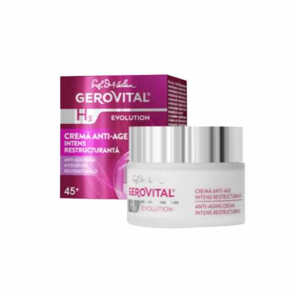 Crema Anti-age Intens Restructuranta Gerovital H3 Evolution, 50ml