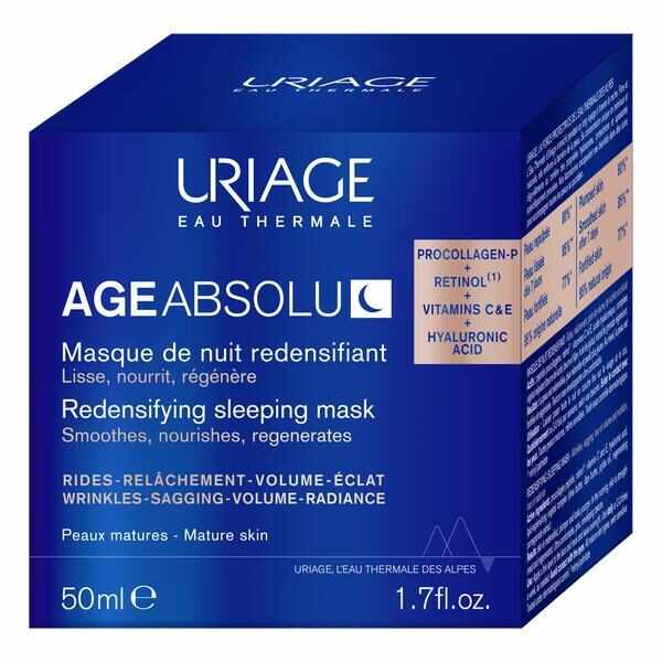 Masca regeneranta de noapte Pro Colagen Age Absolu, Uriage, 50 ml
