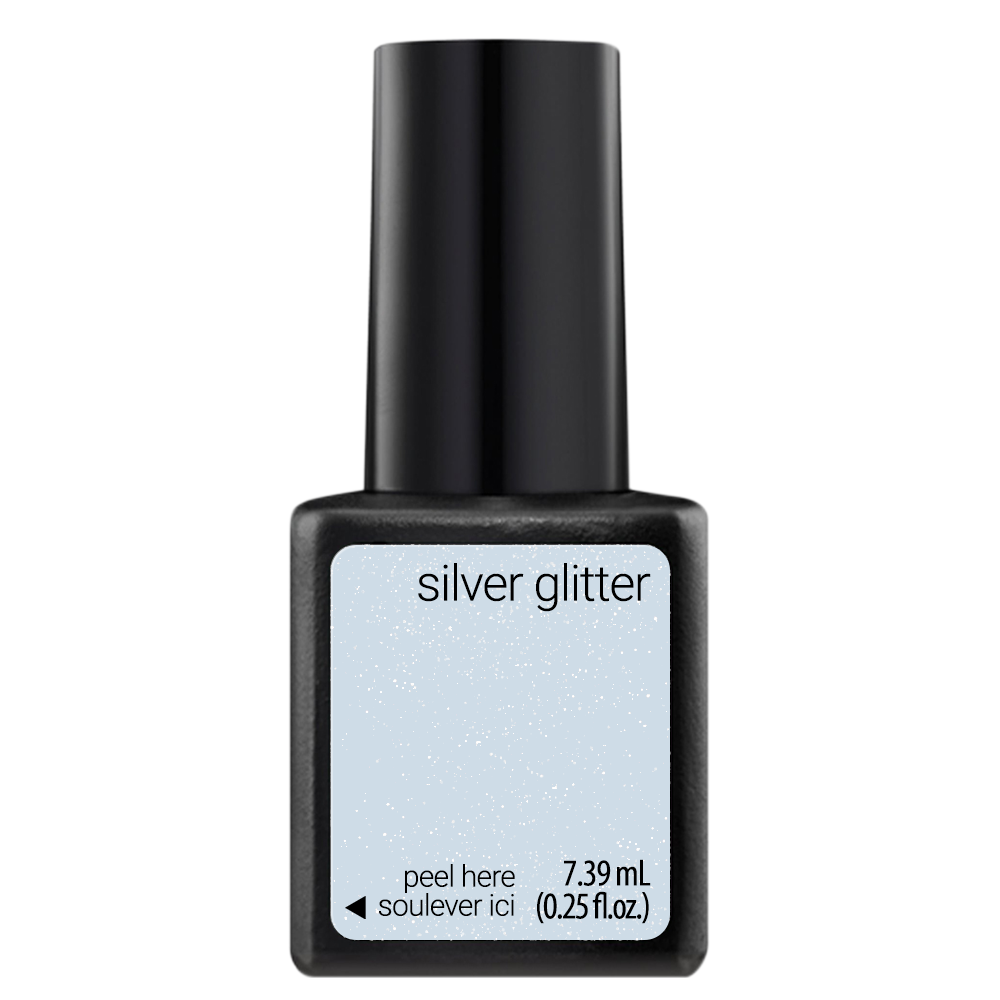 Oja semipermanenta SensatioNail 7.39 ml Silver Glitter