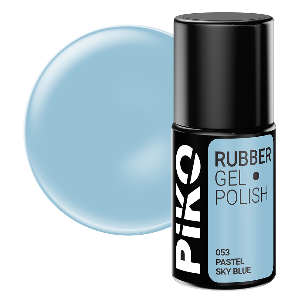 Oja semipermanenta Piko, Rubber, 7 ml, 053 Pastel Sky Blue