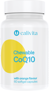 Chewable Co Q10 Orange Flavour CaliVita (60 capsule gelatinoase masticabile) coenzima Q10 aromata