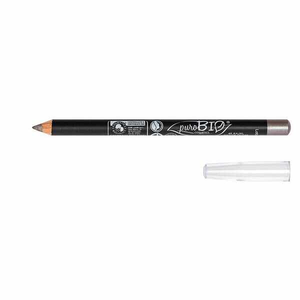 Creion de Ochi Bio Gri Argintiu 46 PuroBio Cosmetics, 1.3g