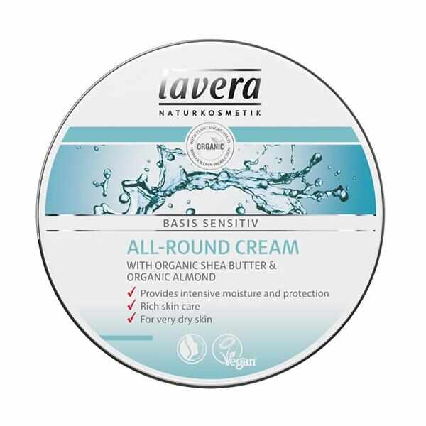 Crema Hidratanta Multifunctionala cu Unt de Shea Basis Sensitiv Lavera, 150ml