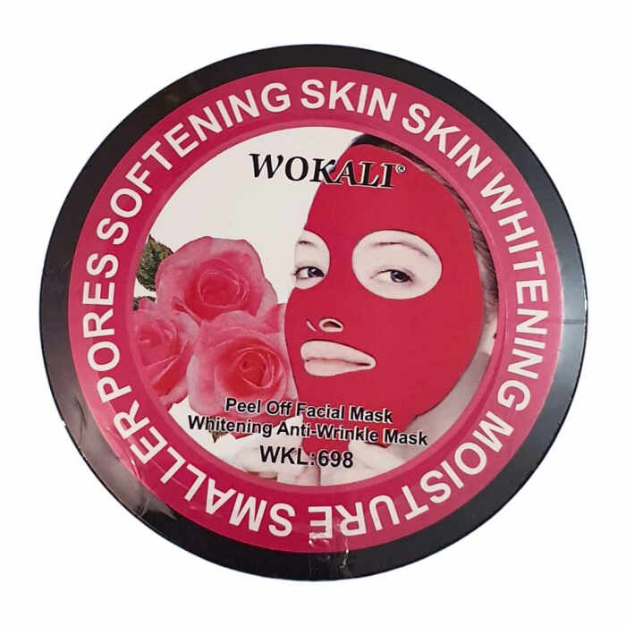 Masca rosie pentru pete pigmentare cu Extract de Trandafiri si Minerale, Efect de micsorarea porilor si Efect anti-rid, Wokali, 300 g