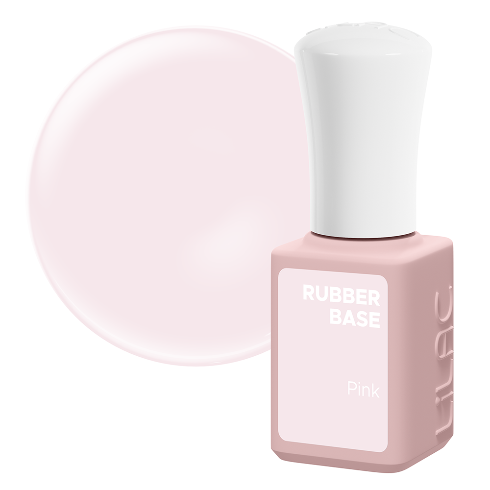 Oja semipermanenta Lilac Rubber Base, Pink, 6 g