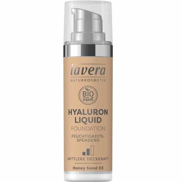 Fond de Ten Bio Hyaluron Liquid Honey Sand 03 Lavera, 30ml