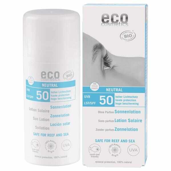 Lotiune Fluida de Protectie Solara SPF 50 Fara Parfum Eco Cosmetics, 100ml