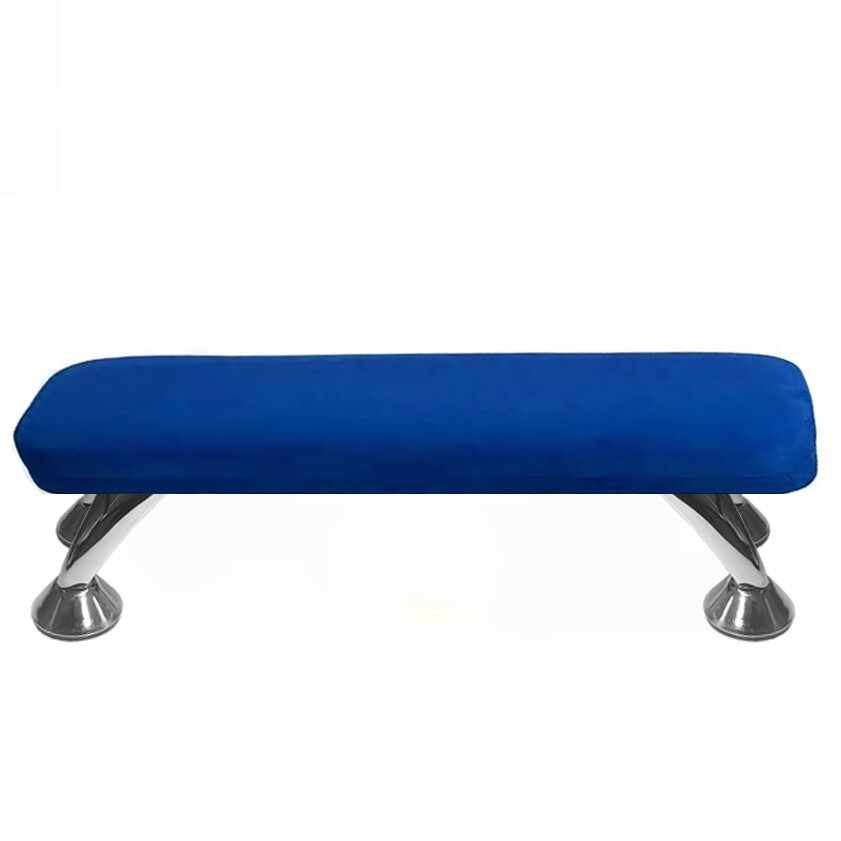 Suport de Mana pentru Manichiura Inalt, CATIFEA 55cm - albastru