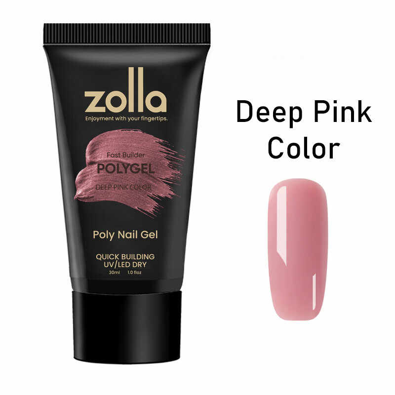 Polygel Zolla 30ml - Deep Pink Color