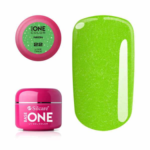 Gel UV Color Base One Silcare Neon Lime Tree 22