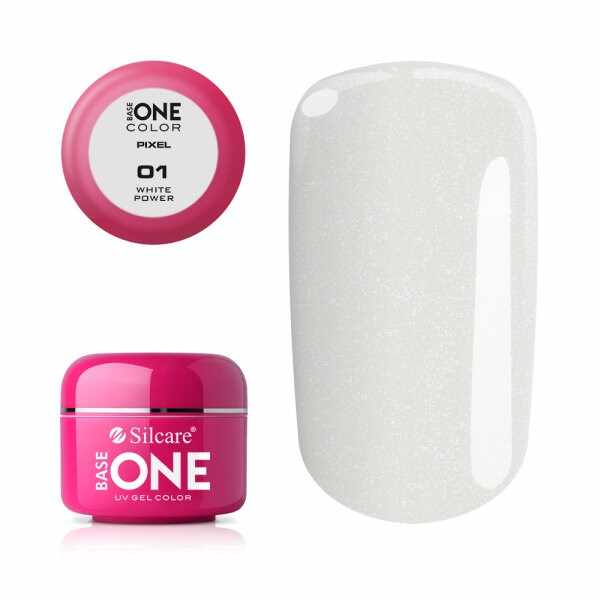 Gel uv Color Base One Silcare Pixel White Power 01
