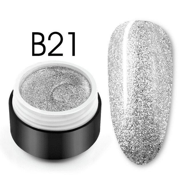 Shiny Platinum Color Gel B21