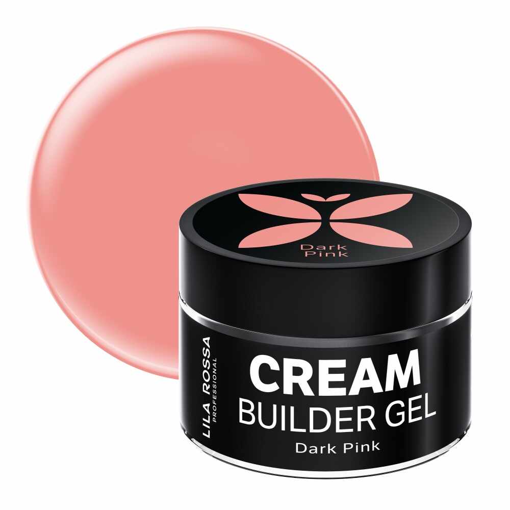 Gel de constructie, Lila Rossa, Cream Builder Gel, Dark Pink, 50 g