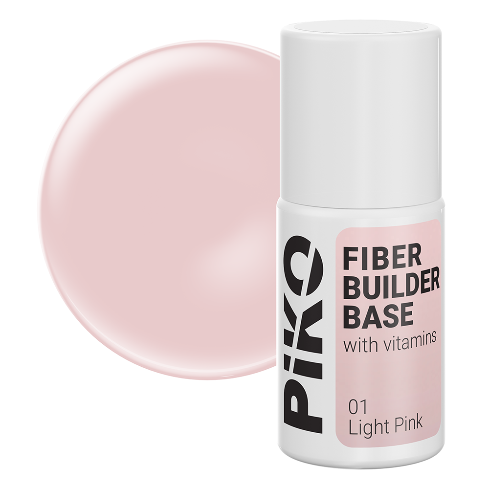 Fiber Builder Base cu Vitamine, Piko, 7 ml, 01 Light Pink