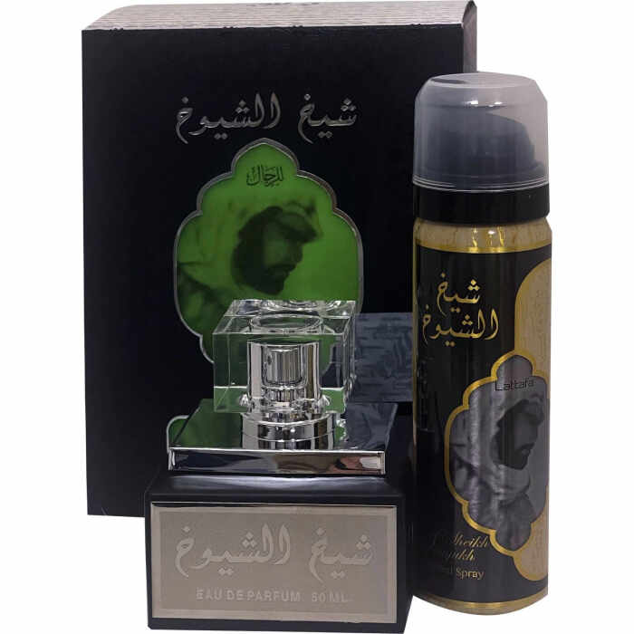 Set Sheikh Shuyukh, apa de parfum 50 ml si deodorant 50 ml, barbati