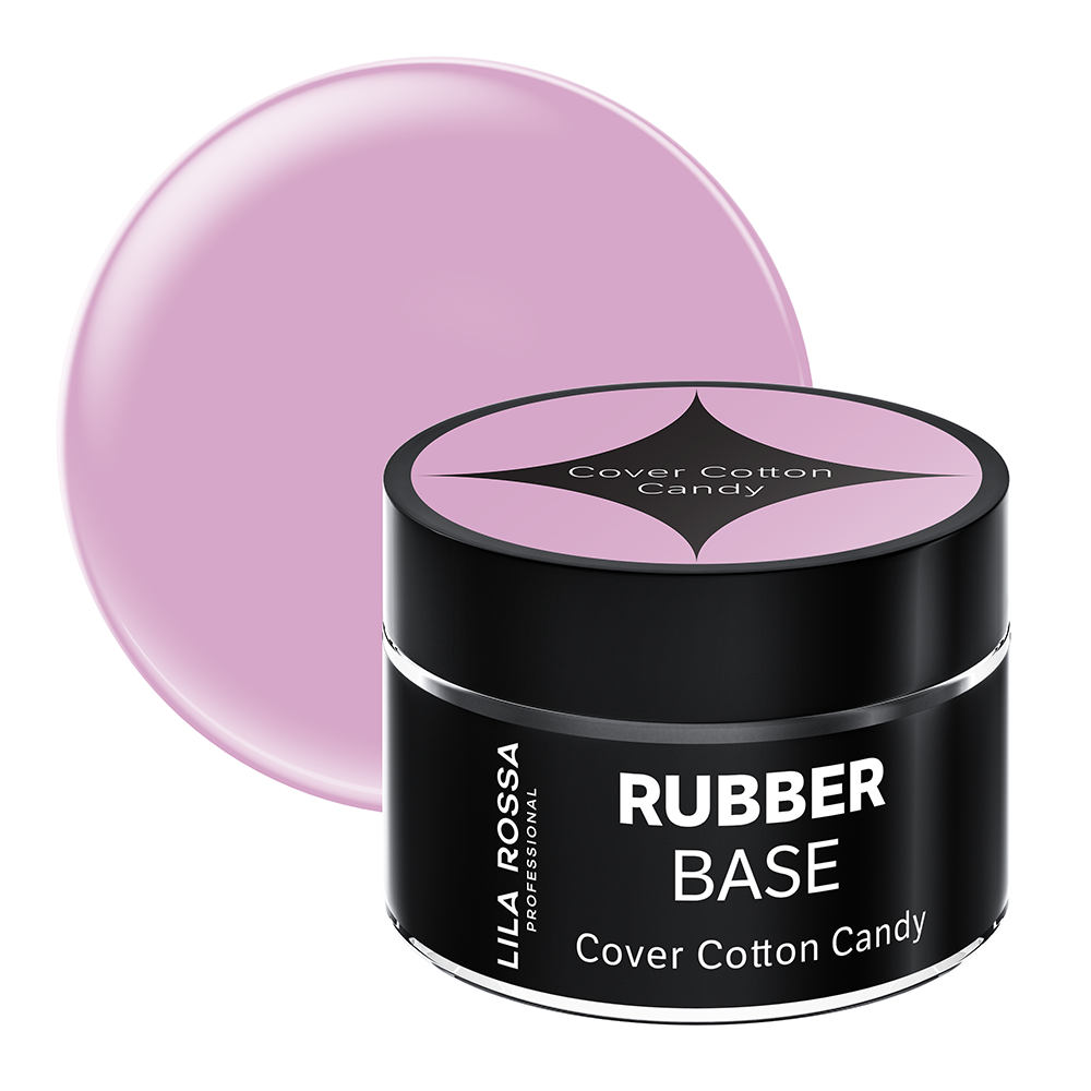 Gel de baza Lila Rossa Rubber Base Cover Cotton Candy 15 g