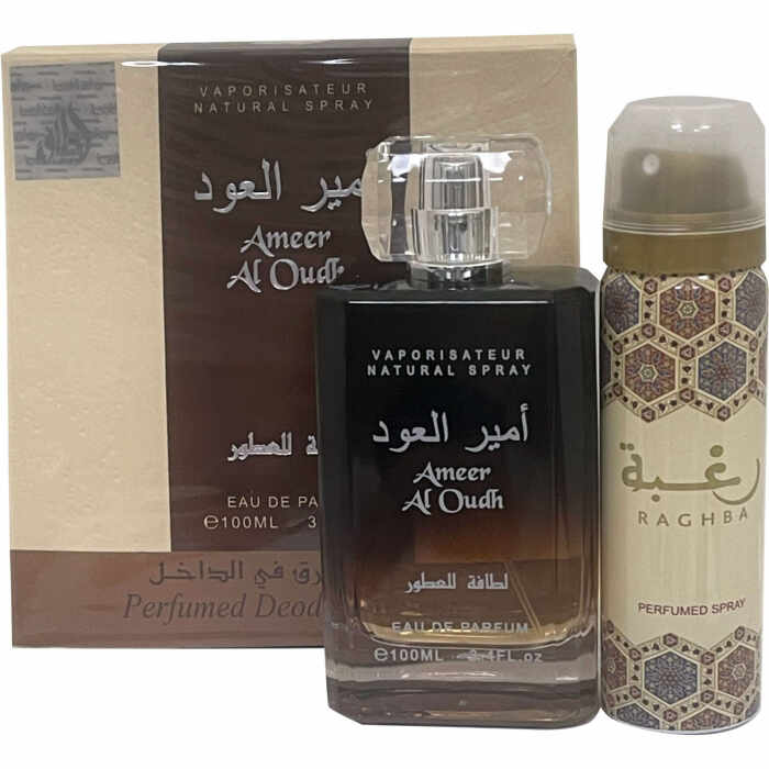 Set Ameer Al Oudh, apa de parfum 100 ml si deodorant 50ml, unisex