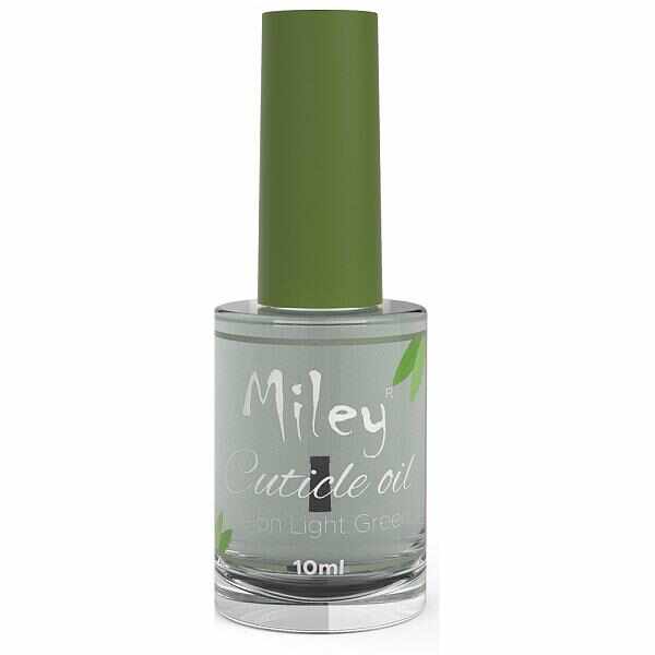 Ulei pentru Cuticule Miley Coconut Melon Light Green, 10 ml