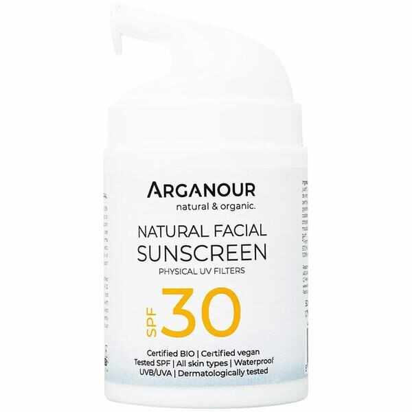 Crema BIO cu Protectie Solara - Arganour Sunscreen SPF 30, 50ml