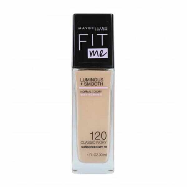 Fond de ten Maybelline - Fit Me Luminous & Smooth Natural Classic Ivory 120, 30ml