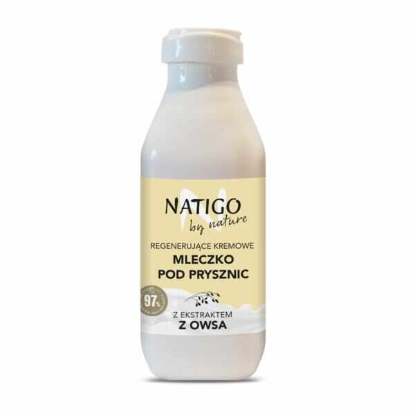 Gel de dus cremos Natigo By Nature cu extract de ovaz - 97% natural ingredients , 400ml