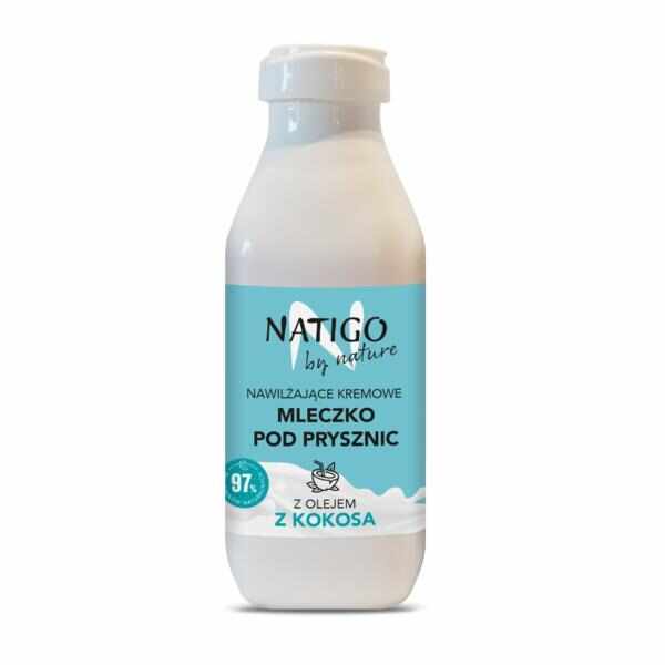 Gel de dus cremos Natigo By Nature cu ulei de cocos - 97% natural ingredients, 400 ml