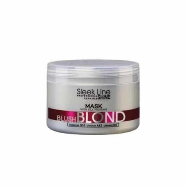 Masca Blond Blush Sleek Line - contine pigment neutralizant roz, 250ml